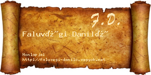 Faluvégi Daniló névjegykártya